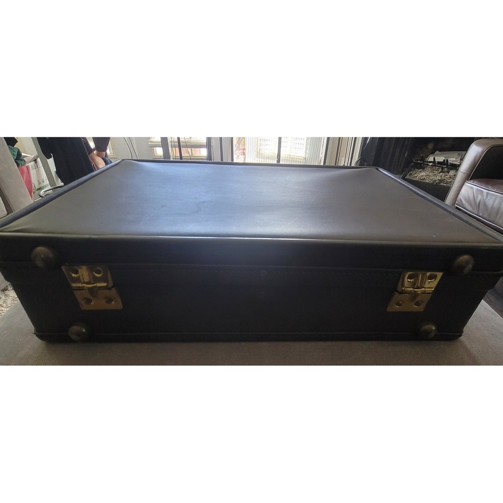 Vintage Hartmann Escort Vinyl‎ Attache Case Brown Briefcase 18 Inch - Picture 11 of 16